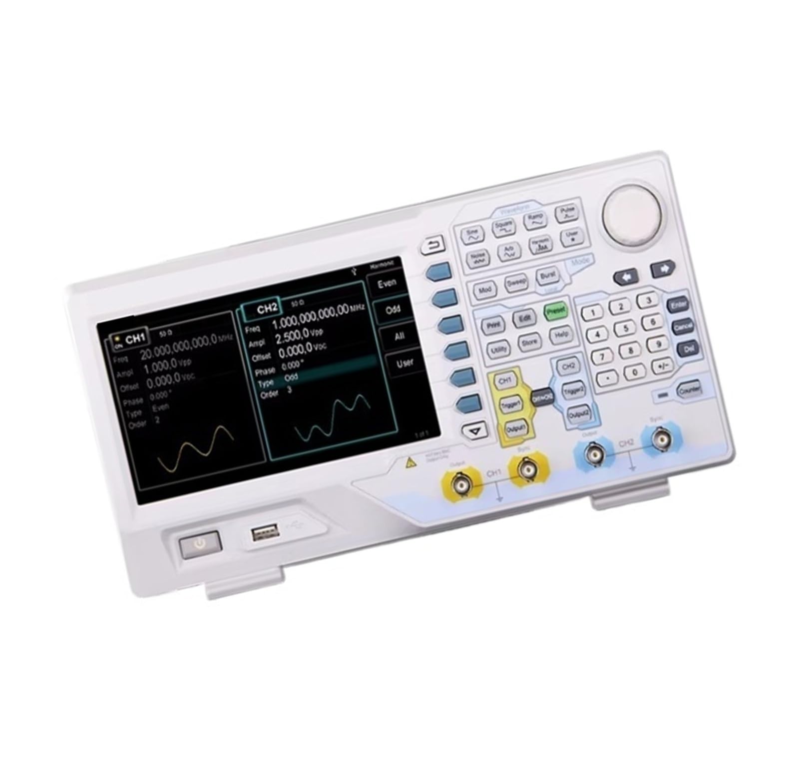 Generatore di segnali a funzione arbitraria a 2 canali DG4102 100 MHz 500 MSa/s