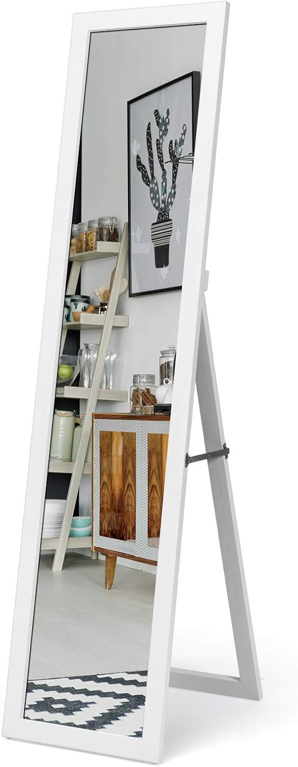 Giantex Fulllength Wood Mirror, Standing Mirror & Wall Mirror, Country