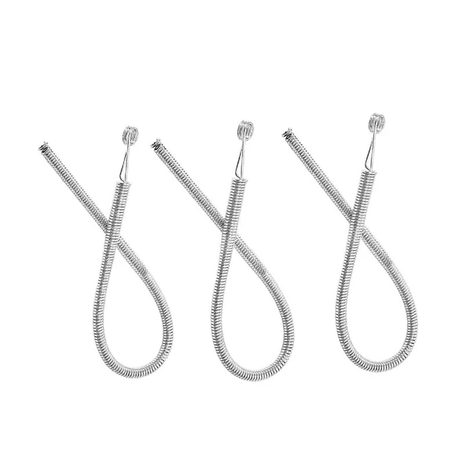 DIY Elastic Drawstring Threader Tool Aluminum Drawstring Threader Bendable Spring Rope Threading Tool for DIY Repairs(3pcs)