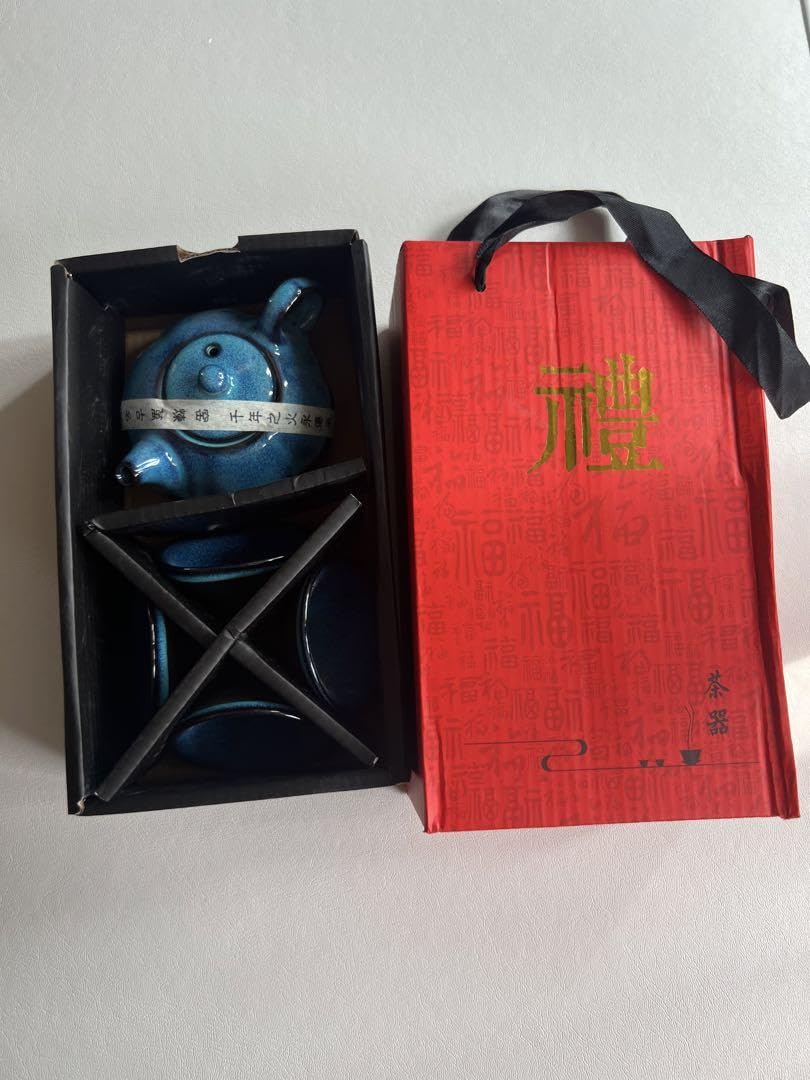 Amazon.co.jp: 高級 中国 茶器 茶杯 磁器 ティーセット 箱付き