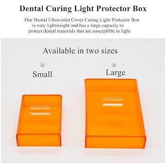 Dental Curing Light Protector Box Orange Cover Box(Small)