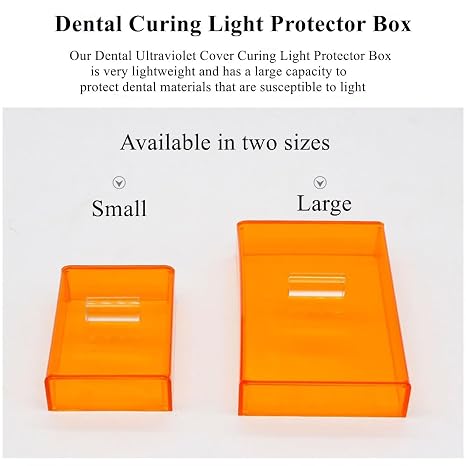Dental Curing Light Protector Box Orange Cover Box(Small)