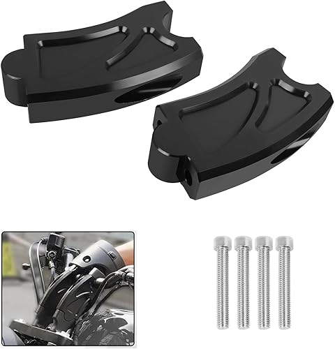 Miniatura 2 de Elevadores de manillar de 1 pulgada de 0.984 in de repuesto de aluminio CNC para Honda Rebel 300 500 CMX500 CMX300 2017-2022 Abrazadera de