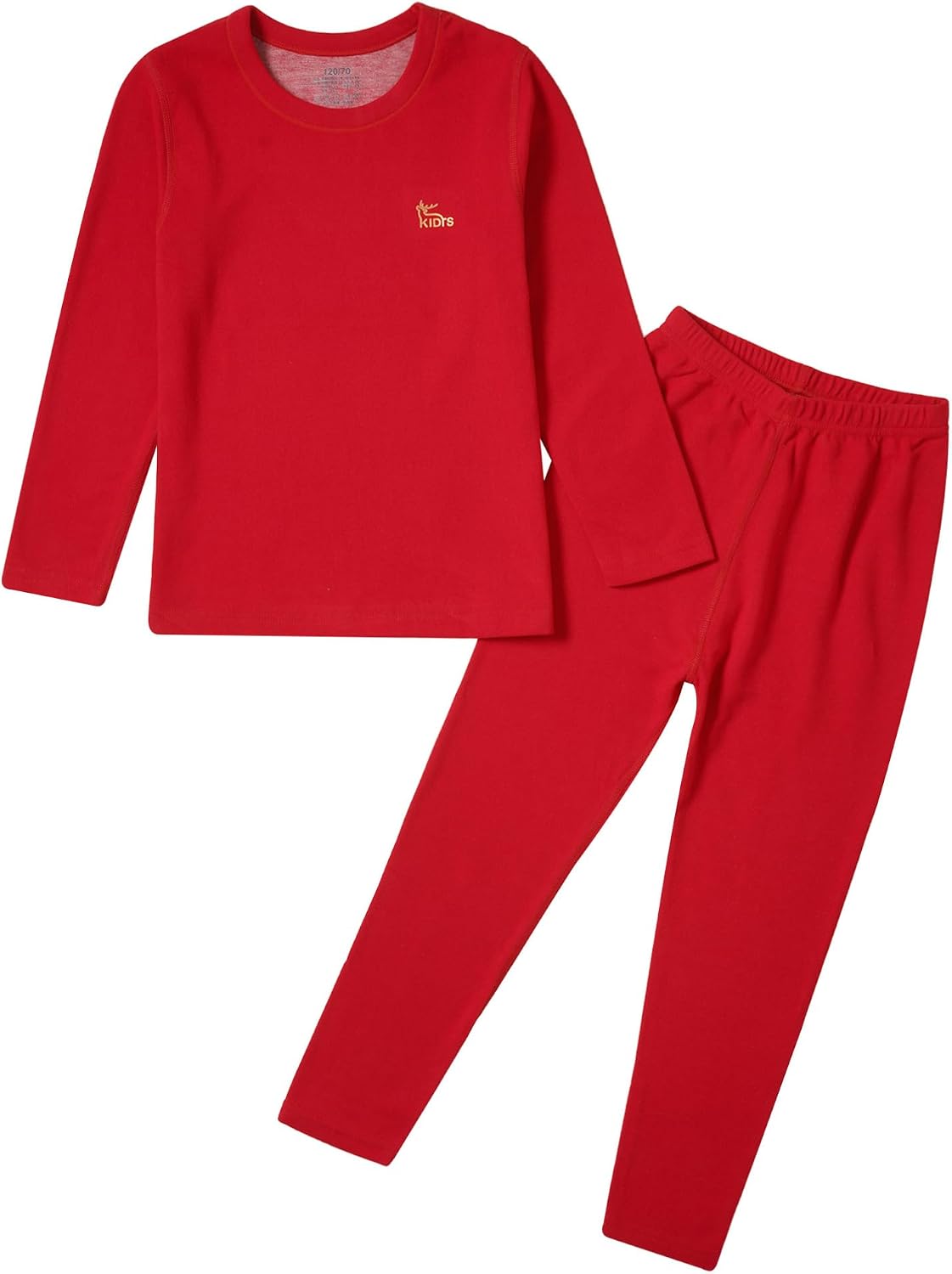Jhaoyu Kids Warm Thermal Underwear Set for Girls Boys Long Sleeve Base Layer Shirts with Leggings 2 Piece