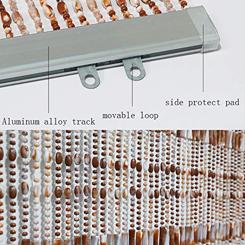 Rideau de perles suspendues de couleur A et taille 9 ajustable pour intérieur