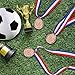 GeeRic 12 Pieces Bronze Medal with Neck Ribbons, Kids Reward Medal, Winner Medals Gold Prizes for Sports, Competitions, Party, Olympic Style 2 inch
