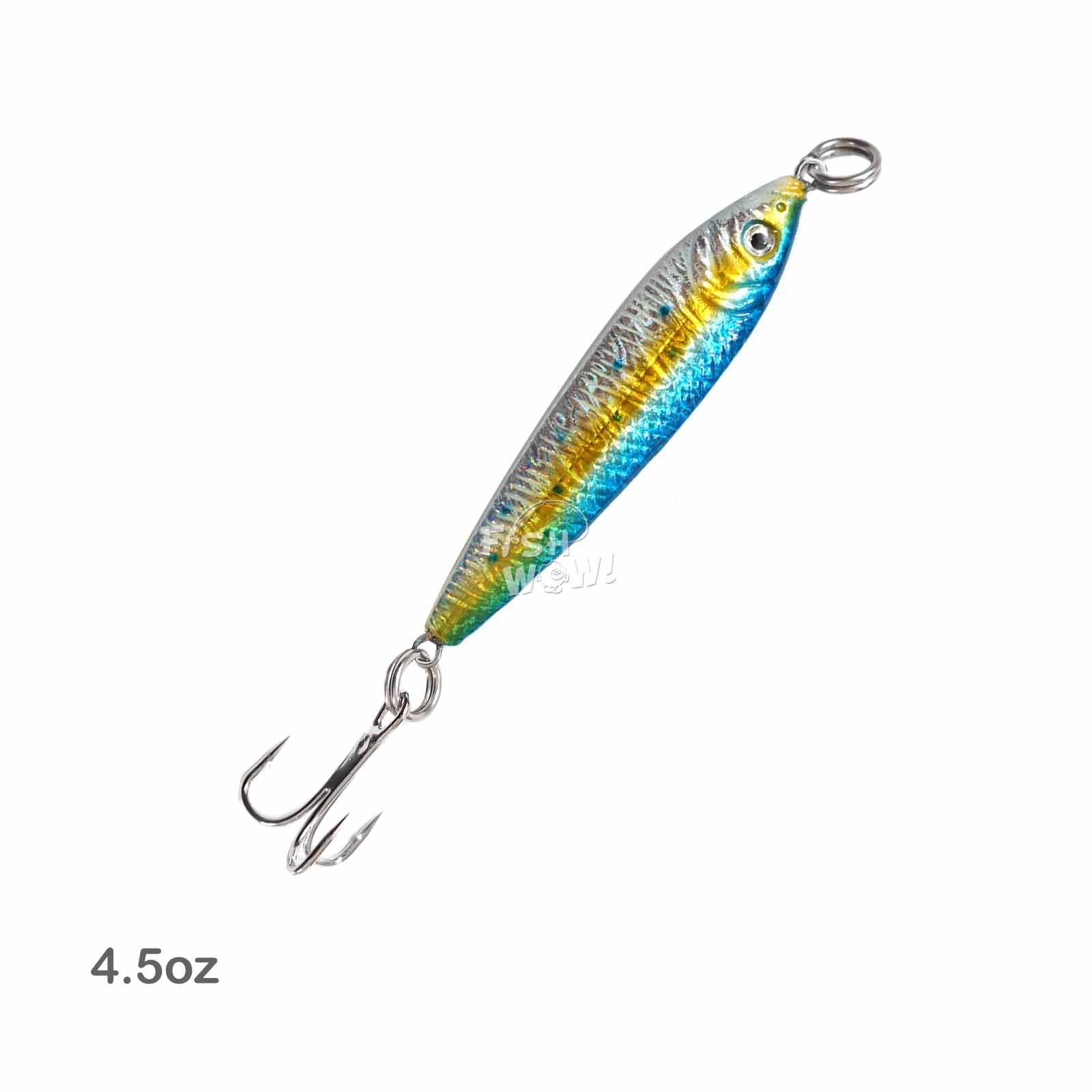 Amazon.co.jp: 10個入り4.5オンスFish Wow 。魚メタル餌ジグ4