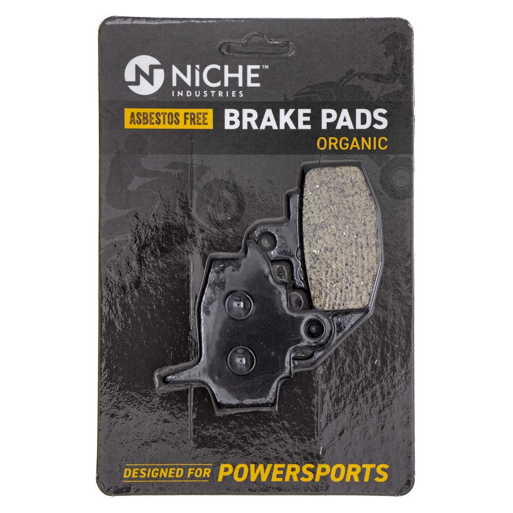 NICHE Brake Pad Set for Kawasaki KLR650 KL650 43082-1078 Front Organic