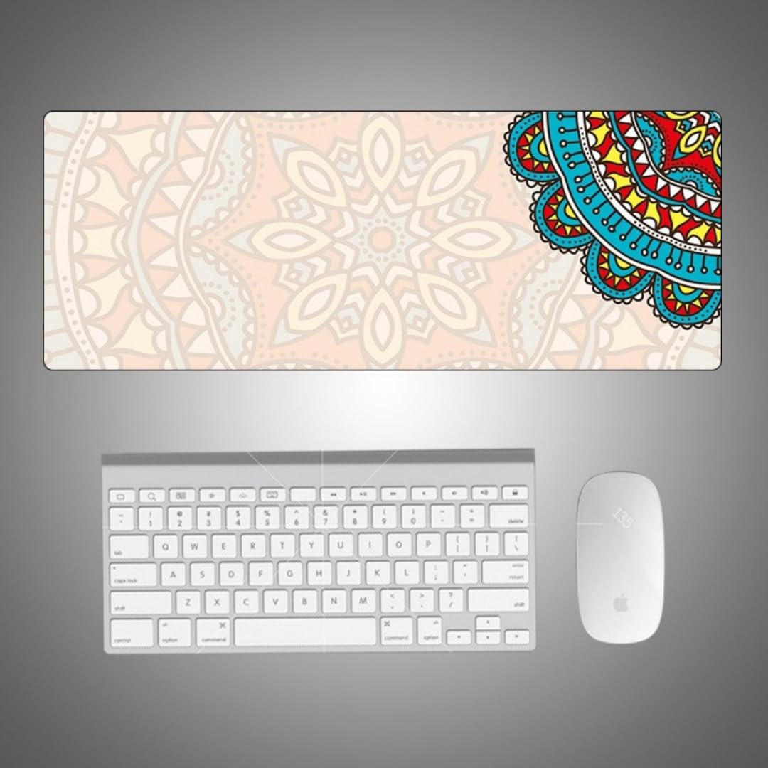 Tapis de souris multi-spécifications avec repose-poignet, tapis de travail de bureau texturé - 8