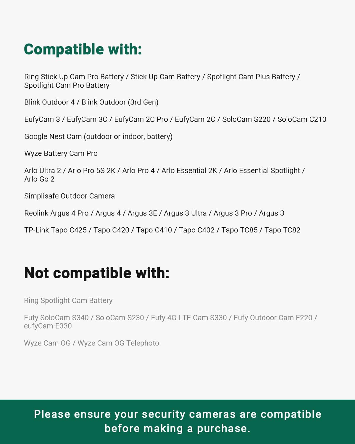 Holicfun Security Camera Ground Stake, Heavy Duty Stand Mount with Adjustable Angle and Height for Ring, Blink, Arlo, Eufy, Wyze, Google Nest, Simplisafe Cameras and Solar Panels (Black)