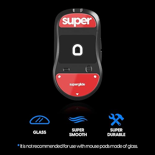 Miniatura 2 de Pulsar Gaming Gears Superglide2 - Nueva superficie de velocidad controlable más rápida y suave, pies de ratóndeslizamientos fabricados con vidrio