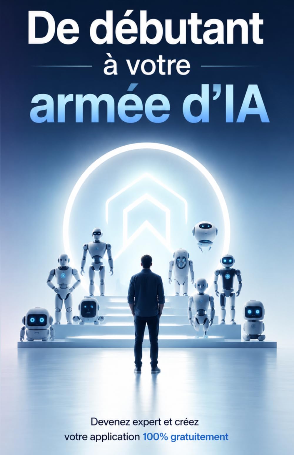 De débutant à votre armée d'IA: Ce livre parle d’intelligence artificielle, d’automatisation des tâches récurrentes, de création d’applications, de ... artificielle, des robots et du futur.