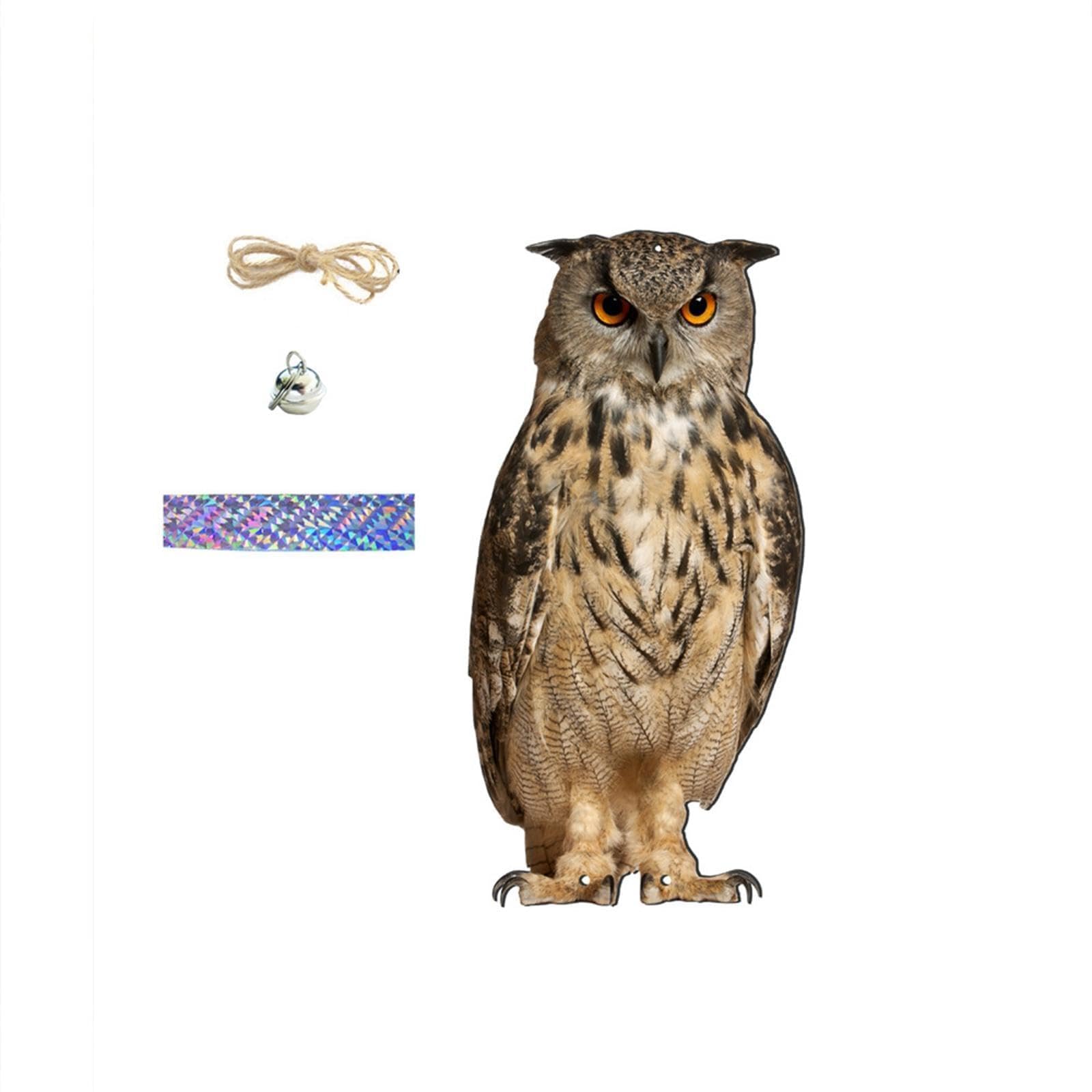 Fake Owl Decoration Realistic Owl to Keep Birds Away for Rooftops Yard Patio Style B|Home Decoration Items for Living Room Durable Home Garden Tool Kit for Soil Cultivator-image-45