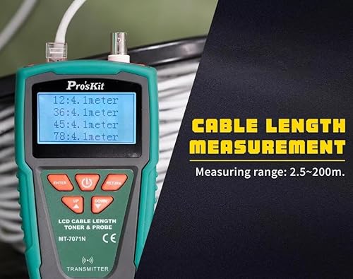 Miniatura 3 de Proskit MT-7071N Probador de red profesional multifuncional POE probador de línea telefónica anti-interferencias Detector de señal de red