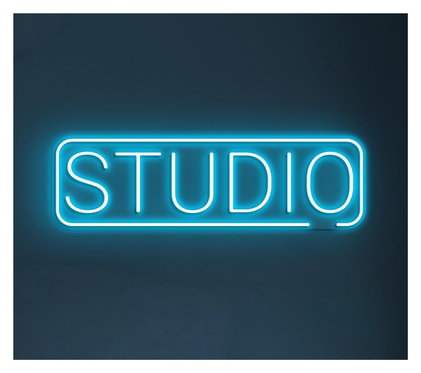 RONGCH Hanging Art Signs Studio Neon Sign LED Light Workspace Decor Bar Cafe Room Dorm Beauty Salon Home Storefront Window Display Business Entrance 45cm(Style F)