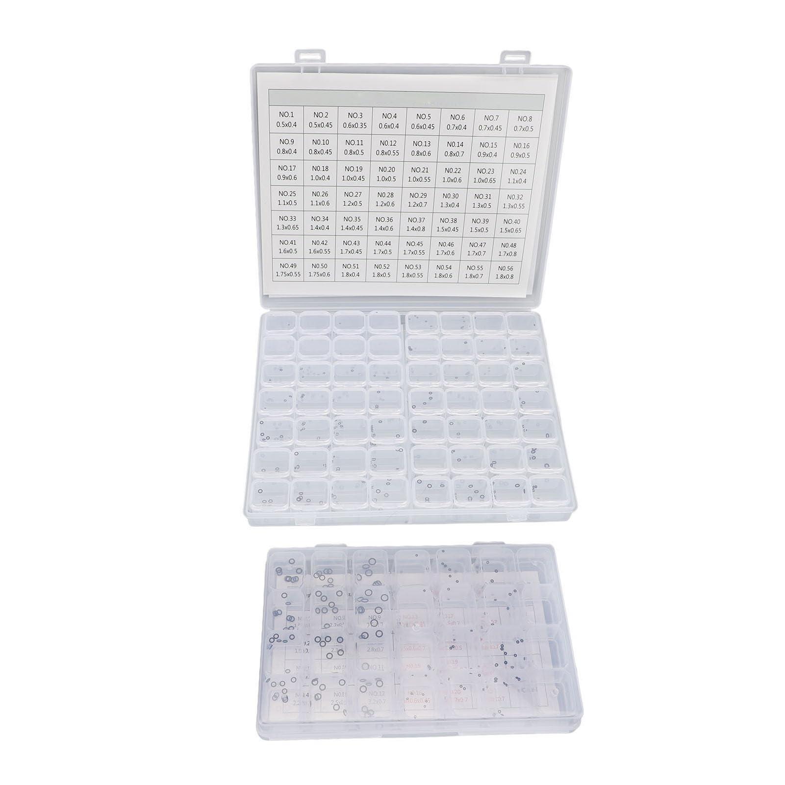 Kit di Riparazione Resistente All'acqua con O-ring per di Orologi in Gomma, Dimensioni Multiple per la Manutenzione Dell'orologio, 800 Anelli di Gomma