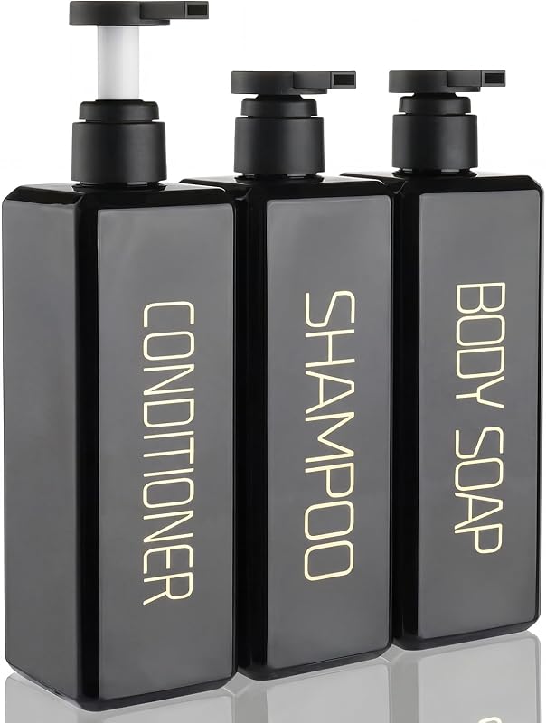 Frascos Recarregáveis com Bomba Hethyo 550 mL, 3 Unidades