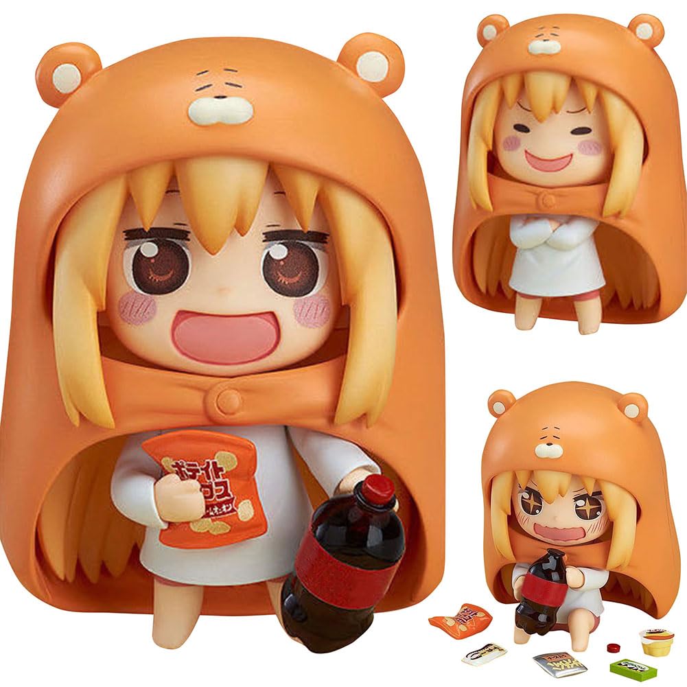 Tongyundacheng Himouto! Umaru-chan Action Figure Doma Umaru PVC Anime Changeable Face Movable Figure Model Collectible Ornaments 10CM
