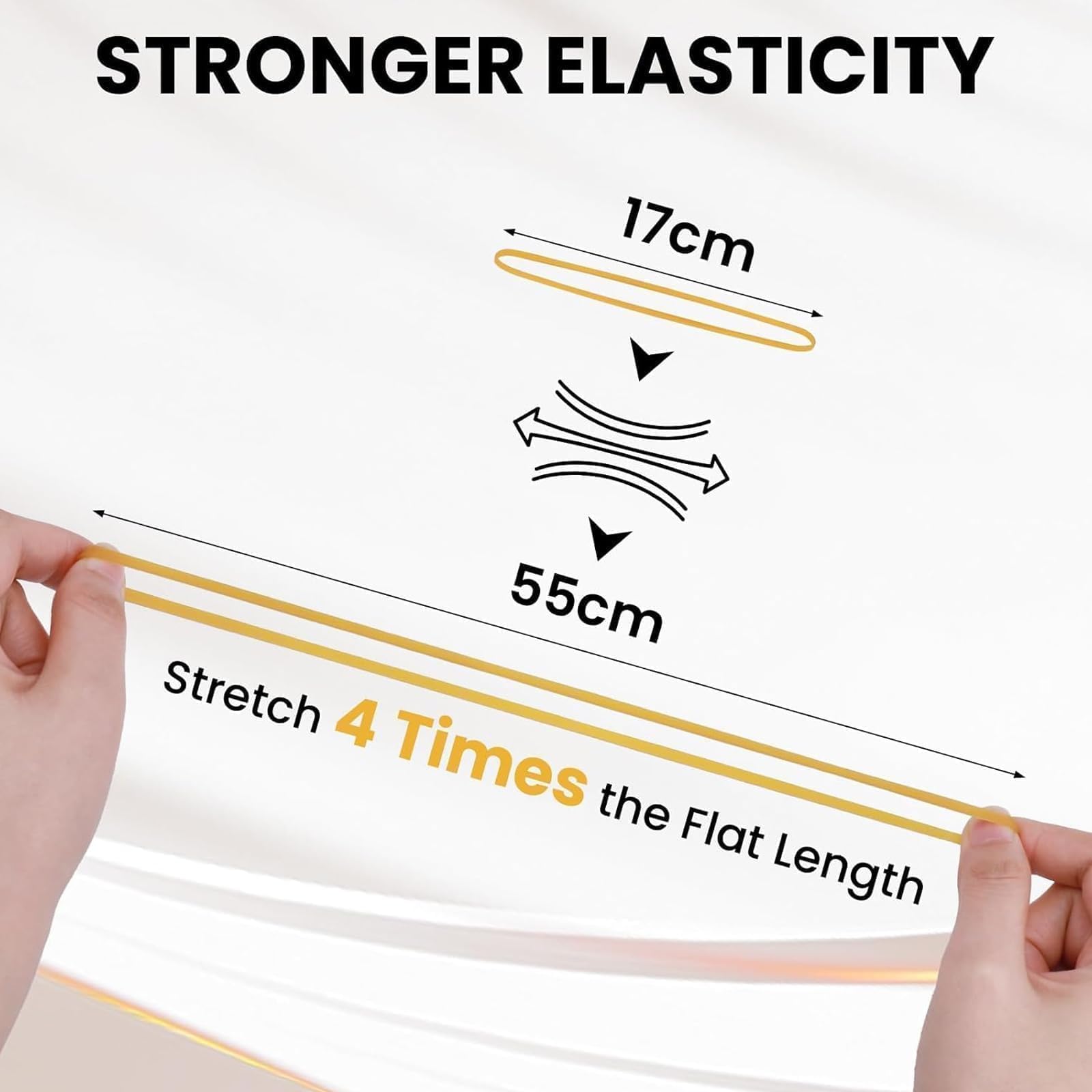 Large Elastic Rubber Bands,125 PCS Heavy Duty Strong Elastic Bands Wide Rubber Band for Office Supply School Home Securing Trash Can Garbage Cans - Image 4