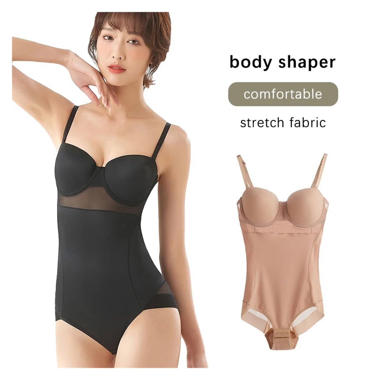 Fajas Reductoras Mujer Fajas moldeadoras for mujer, body adelgazante, ropa interior, push up, body con aros y tirantes