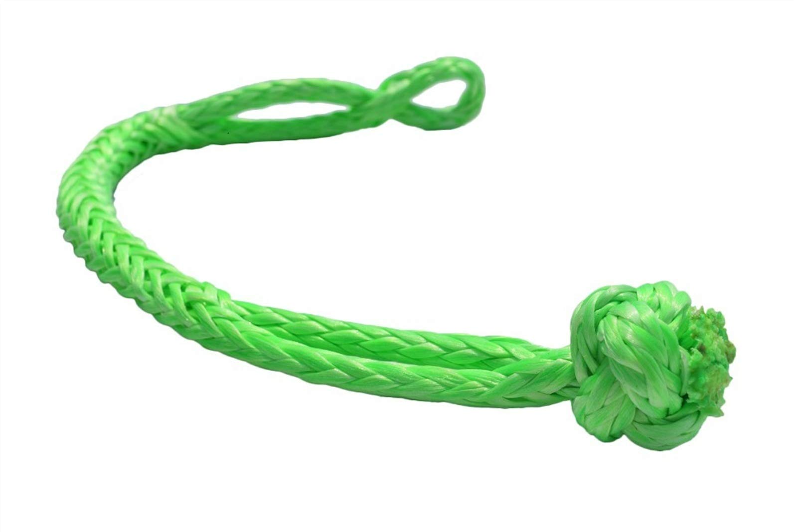 Winch Rope, Green 6mm*80mm Soft Shackles,ATV Winch Shackle,Synthetic,Sailing for Offroad
