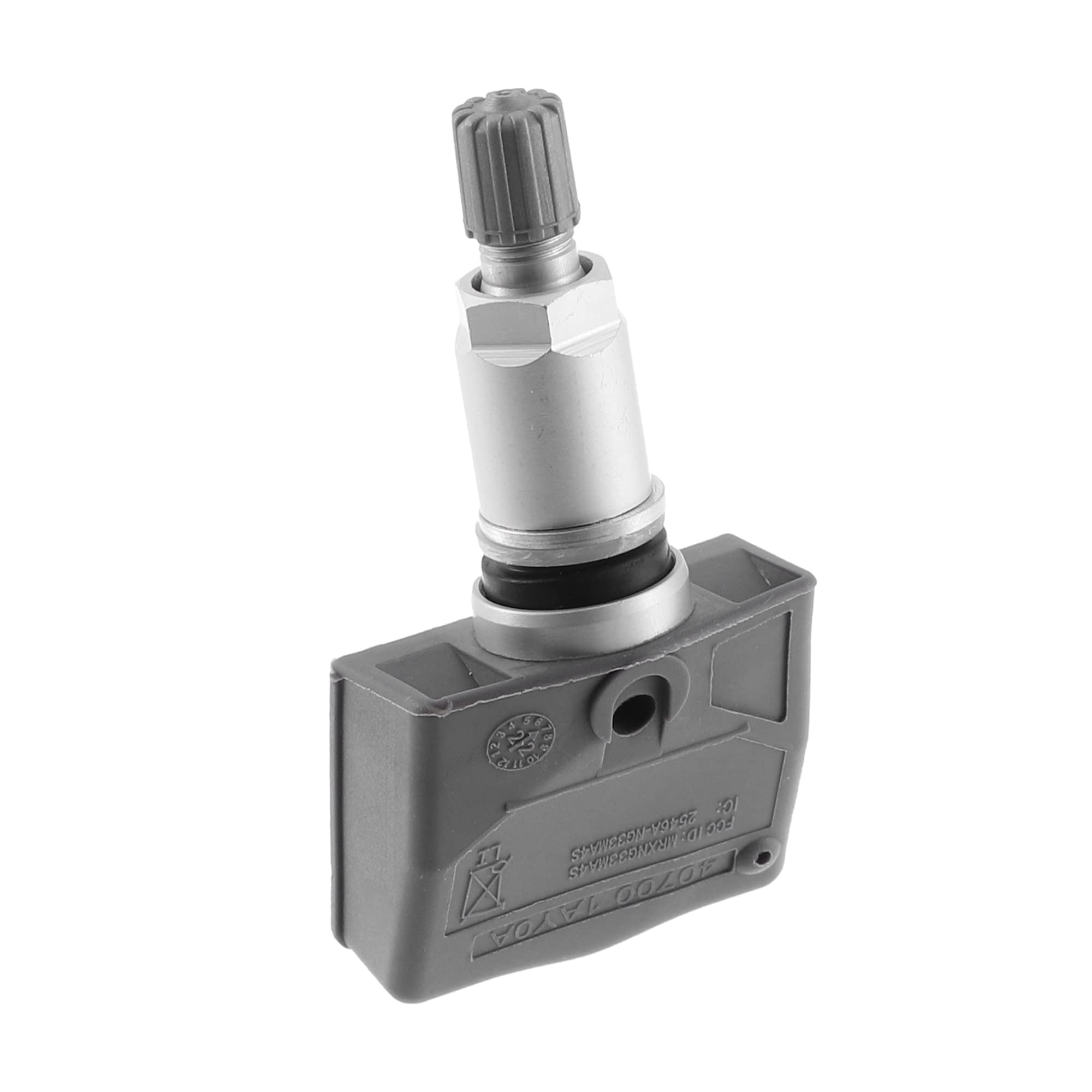 A ABSOPRO Reifen-Druckkontrollsystem-Sensor Für Nissan 370Z 2022 4 Stück | 433MHz, OE-Nr. 40700-1AY0A, Kunststoff & Metall, M8x0,8, 7,6x3,7x2cm, Für Nissan Armada 12-15