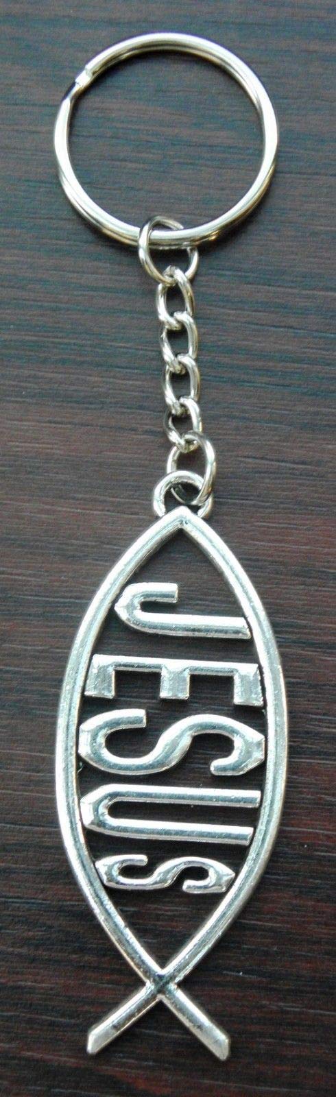 Christian Jesus Fish Keychain