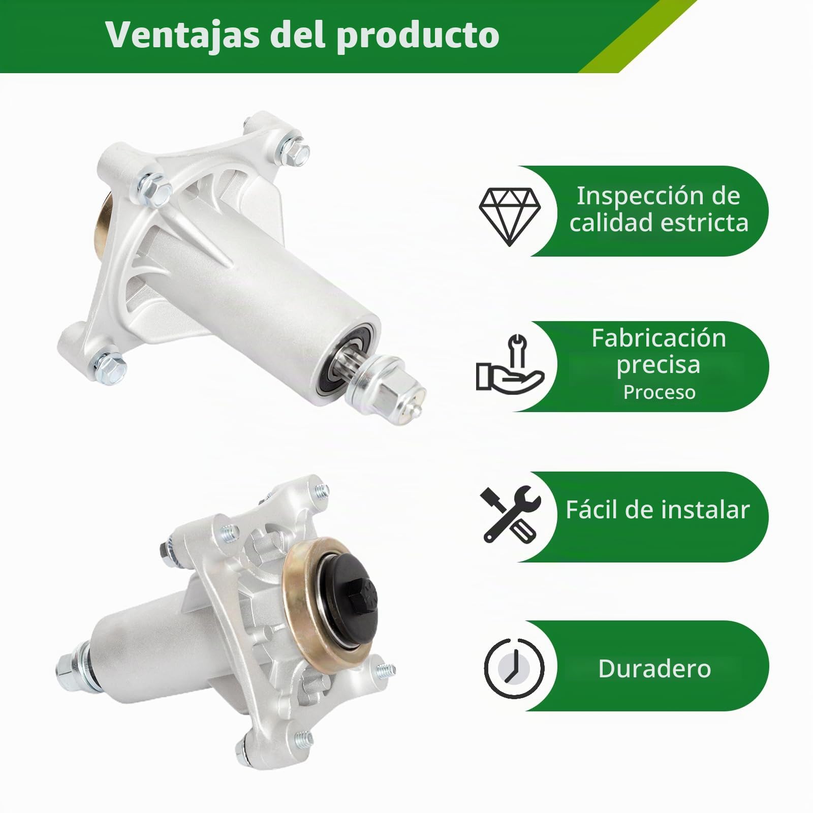 187292 192870 - Conjunto De Husillo Con Polea 195945 Repuesto Para AYP Crafts Man 532187292 587819701 532187281 567253301 587125401 Montaje Mandril H Usqvarna 06.7 (reino