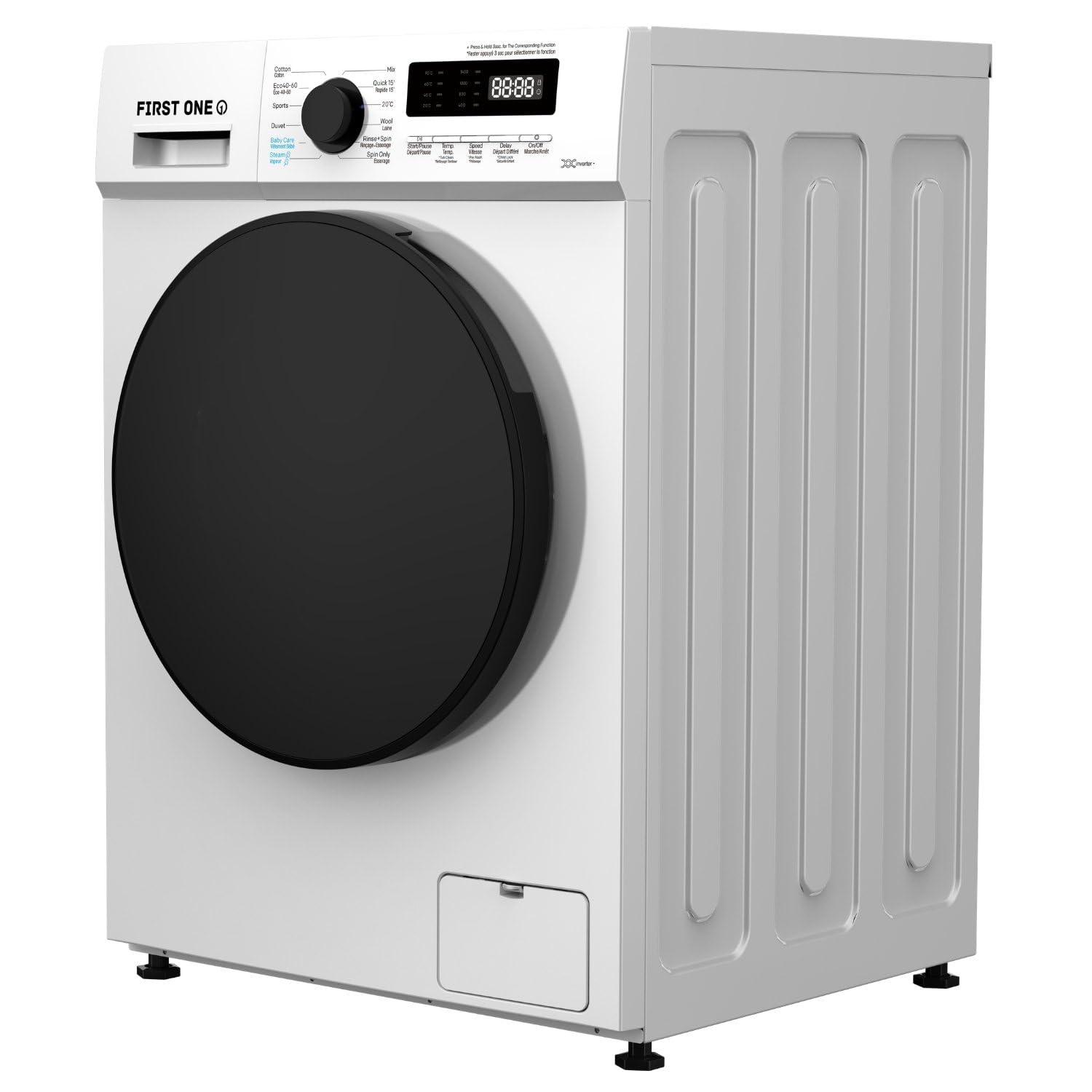 FIRST ONE FLL101400WH Lave-linge frontal 10 Kg 1400 tr/mn 16 programmes Eco Intensif Rapide