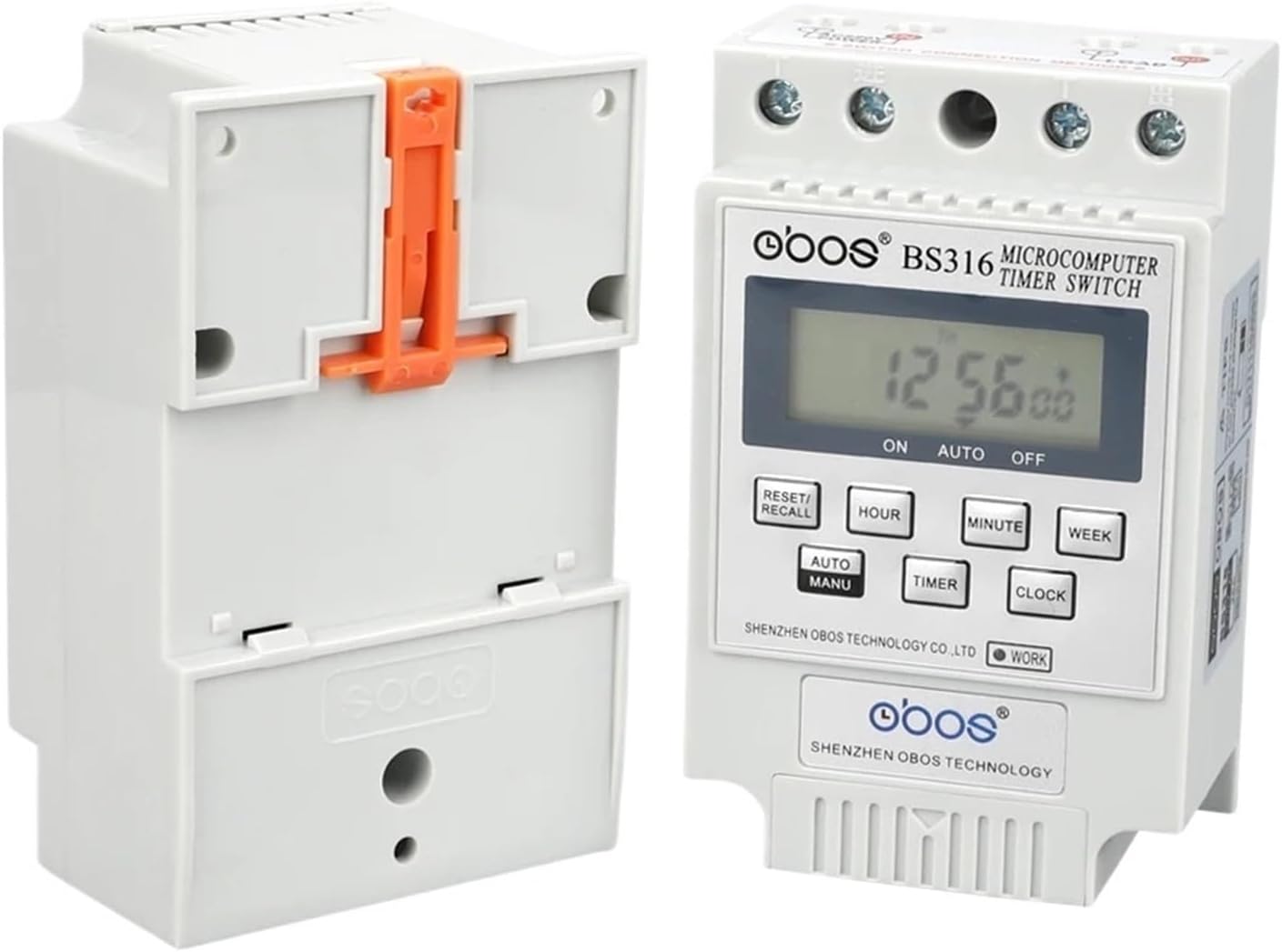 220V Timer Switch Relay 24 Hours Timer Switch with 10 Times on/Off per Day time Set Range 1min-168H(White 220V)