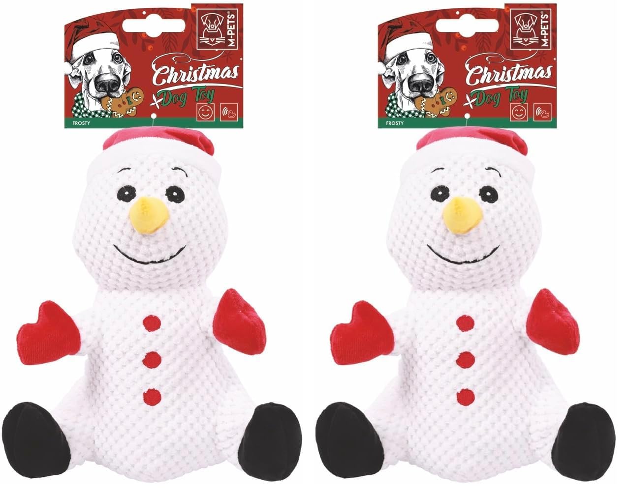 M-PETS CHRISTMAS FROSTY KÖPEK OYUNCAĞI (2 paketi)