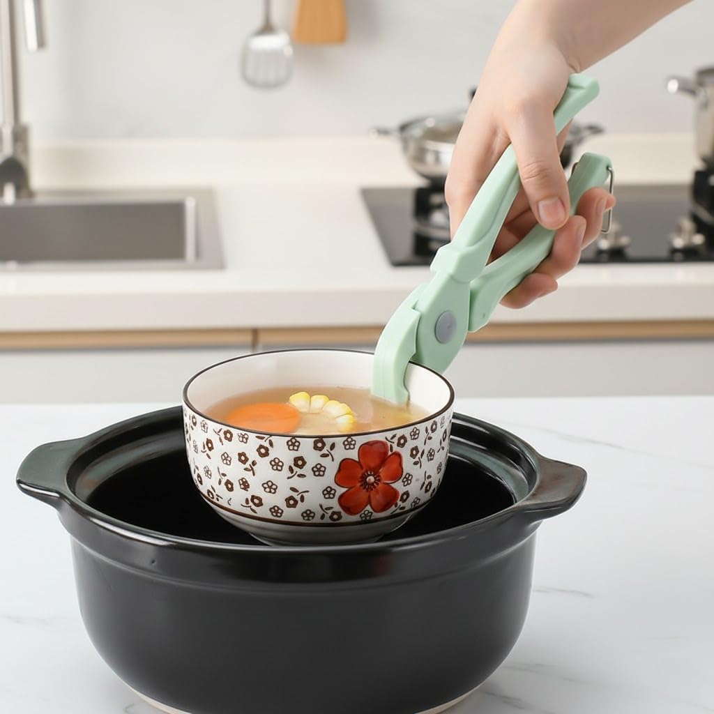 Plate Lifter, Hot Pot Tongs, Anti-scald Clip, Hot Plate Gripper for Safe Handling, Heat-Resistant Kitchen Cooking Clip 2026