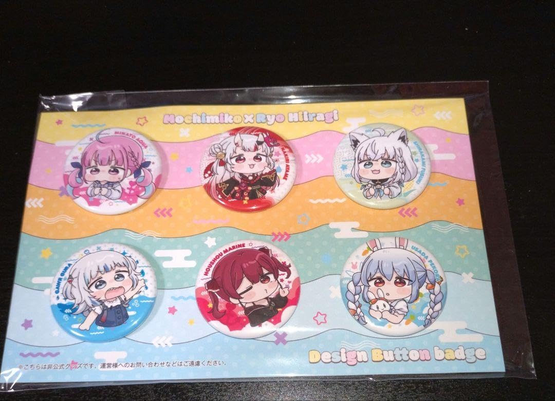 Amazon.co.jp: ホロ ライブ 缶バッジ 6種セット もちみこ コミケ