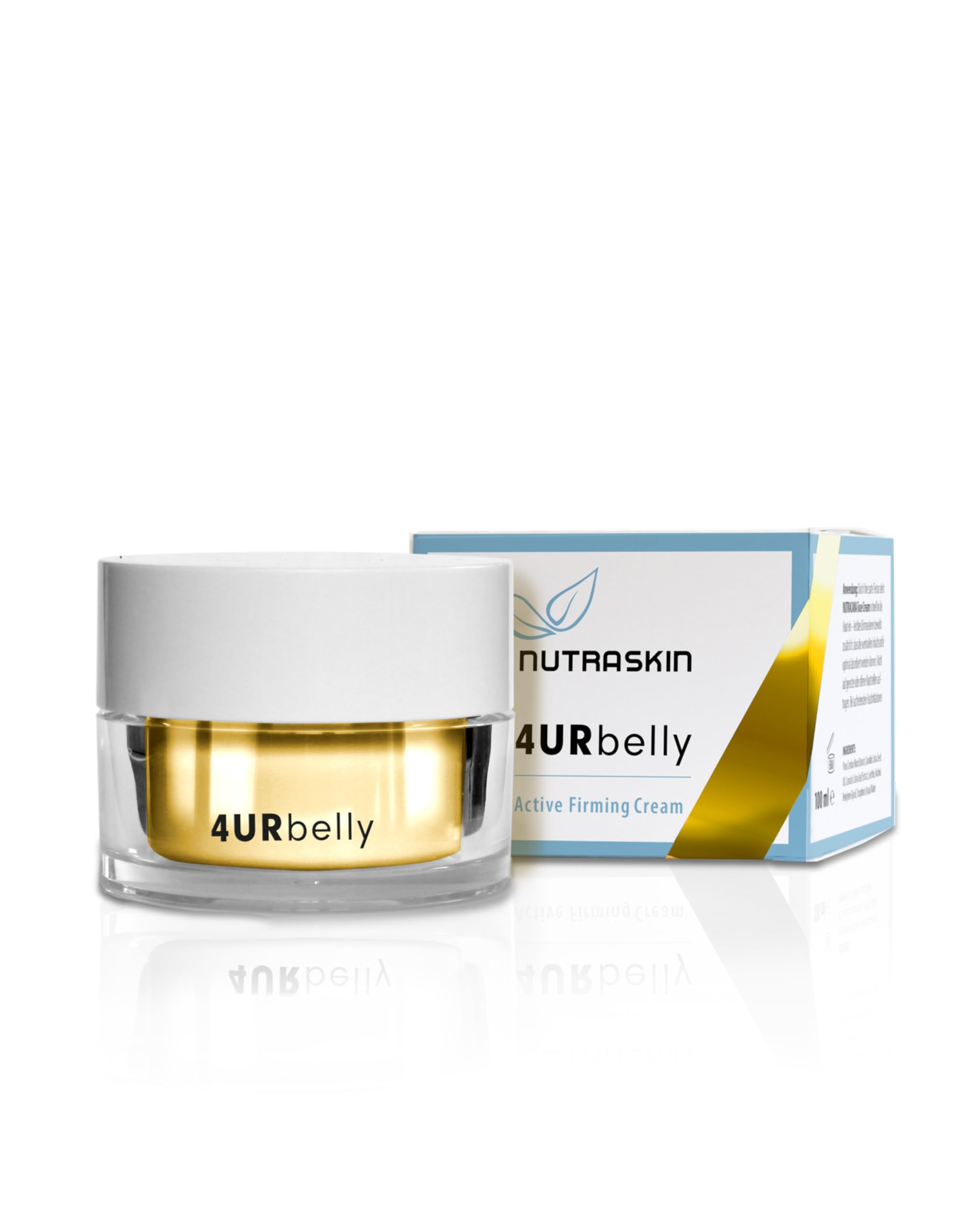 Nutraskin 4URbelly – pielęgnujący balsam do ciała dla kobiet, ujędrniający brzuch, z ostrojami z plaży, winogronami niedźwiedziami i roślinnymi komórkami macierzystymi, do pielęgnacji ciała, wyprodukowano w Niemczech, 100 ml