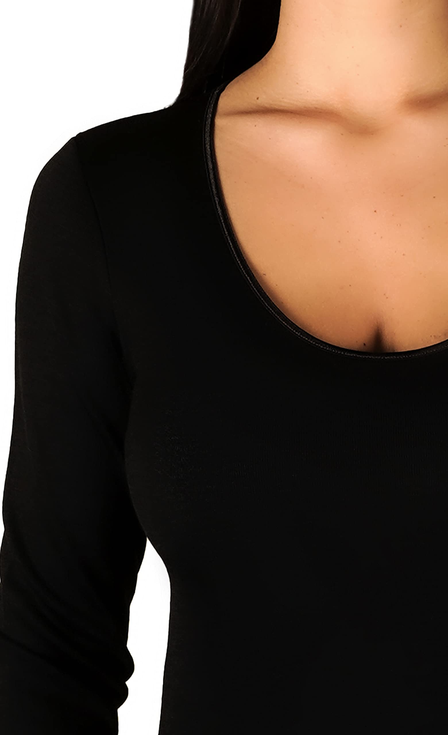 Clessidra Pacco da 3 Maglie Intime a Manica Lunga Donna in Lana Cotone Made in Italy, Maglietta Intima, Lana, Maglia Manica Lunga Donna, Camiciola, Maglia, Lana Cotone, Manica Lunga PT4310