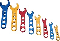 Vista 1 de Speedway Motors Aluminum AN Fitting Wrench Set with Roll Case, 8-Piece User Friendly Feel with Fitting Size Stamped for Easy Identification, 11 x 6