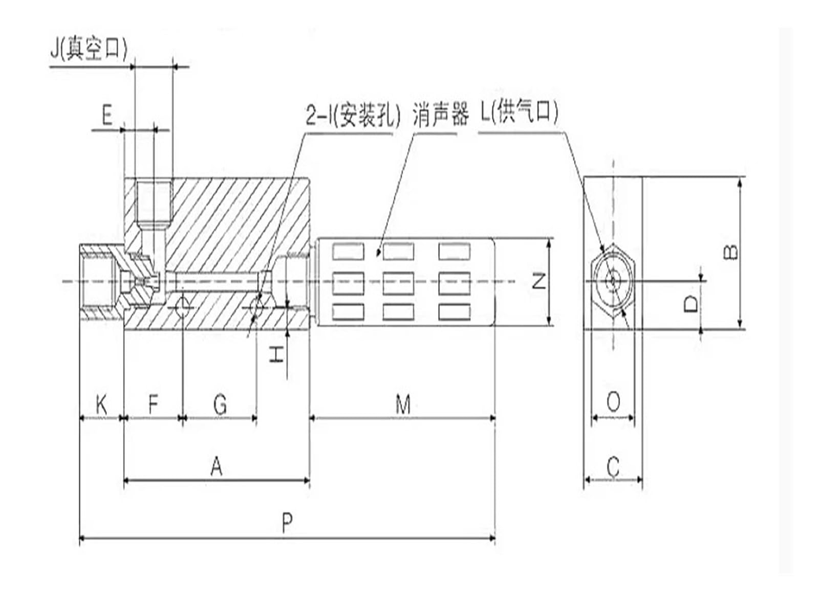 Generador de vacío ZV-10hs, succionador neumático de gran succión de 15 hs, succionador industrial de presión negativa CV-10hs, CV-15hs, CV-20hs, CV-25hs(CV-25HS)