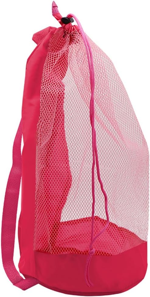 Toy Storage Mesh Bag Large capacity Durable Sand Away Drawstring Beach Backpack, Toys Balls Storage Bags Packs