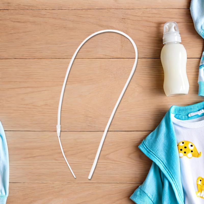 POPETPOP Breastfeeding Assistance Tube Reusable Silicone Milk Feeding Aid Replacement for Infant Nursing Supplemental Tube Clear Design - Image 4
