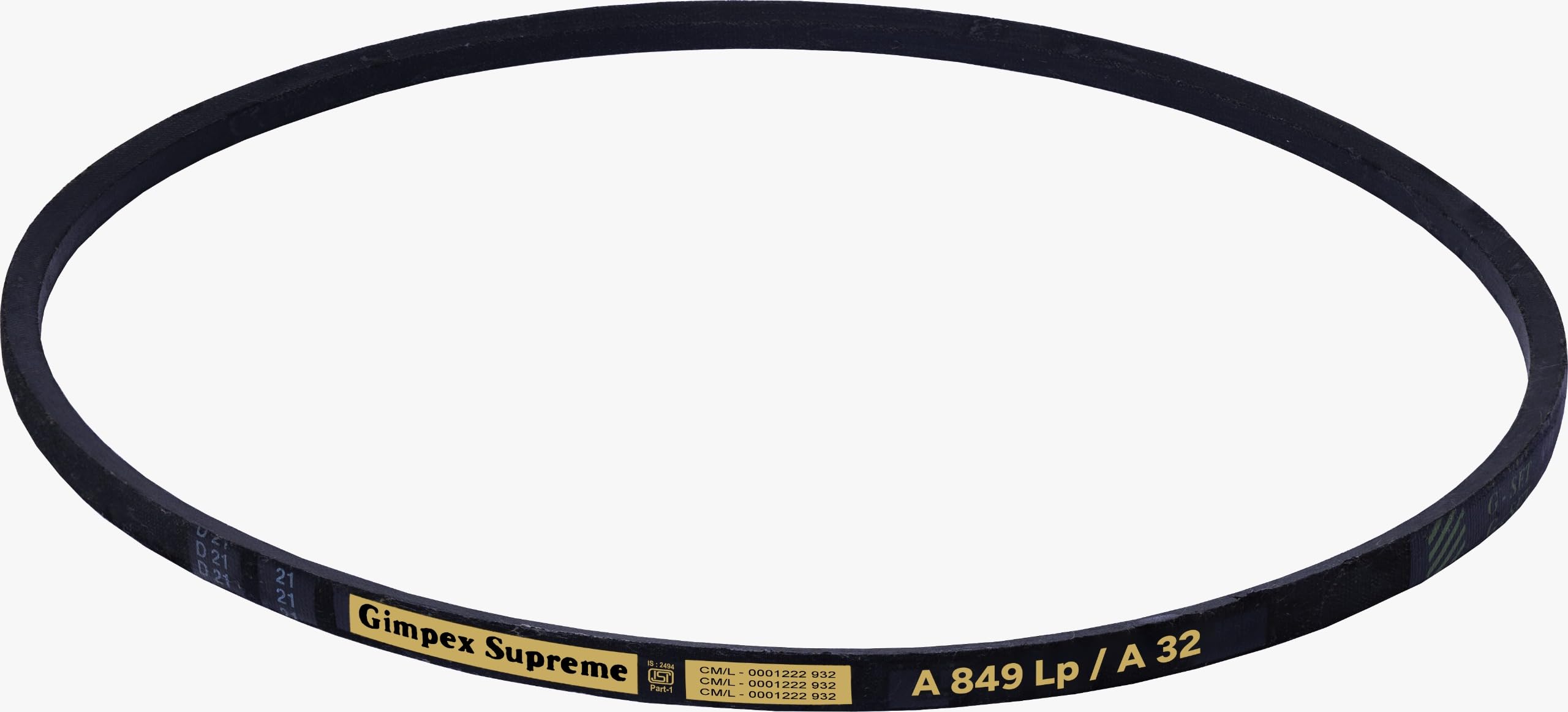 GIMPEX Industrial Classical V-Belt A-32 | Rubber Wrapped and Heat