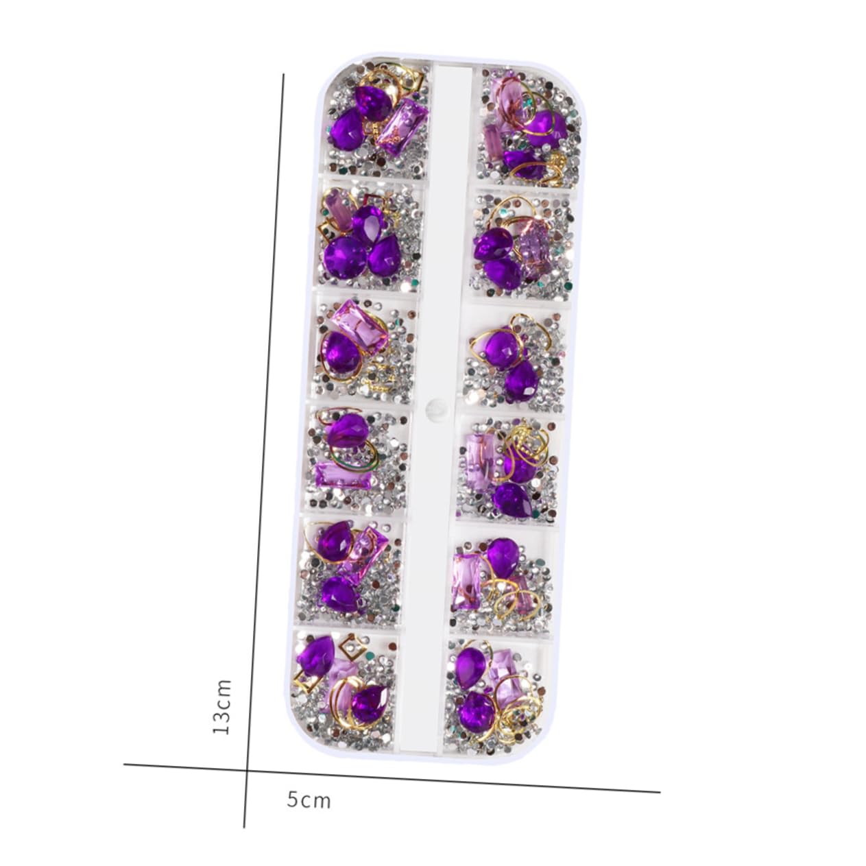 FOMIYES 5Pcs Nail Beauty Accessories DIY Manicure Decor with Pearls and Rhinestones Creative Nail Art Supplies for Women for Home Professional Use