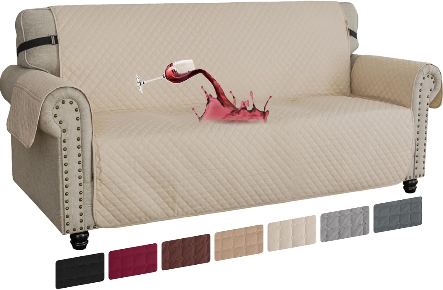CYCMACO Housse Canapé 3 Places, Housses De Canapé Imperméable, Housse