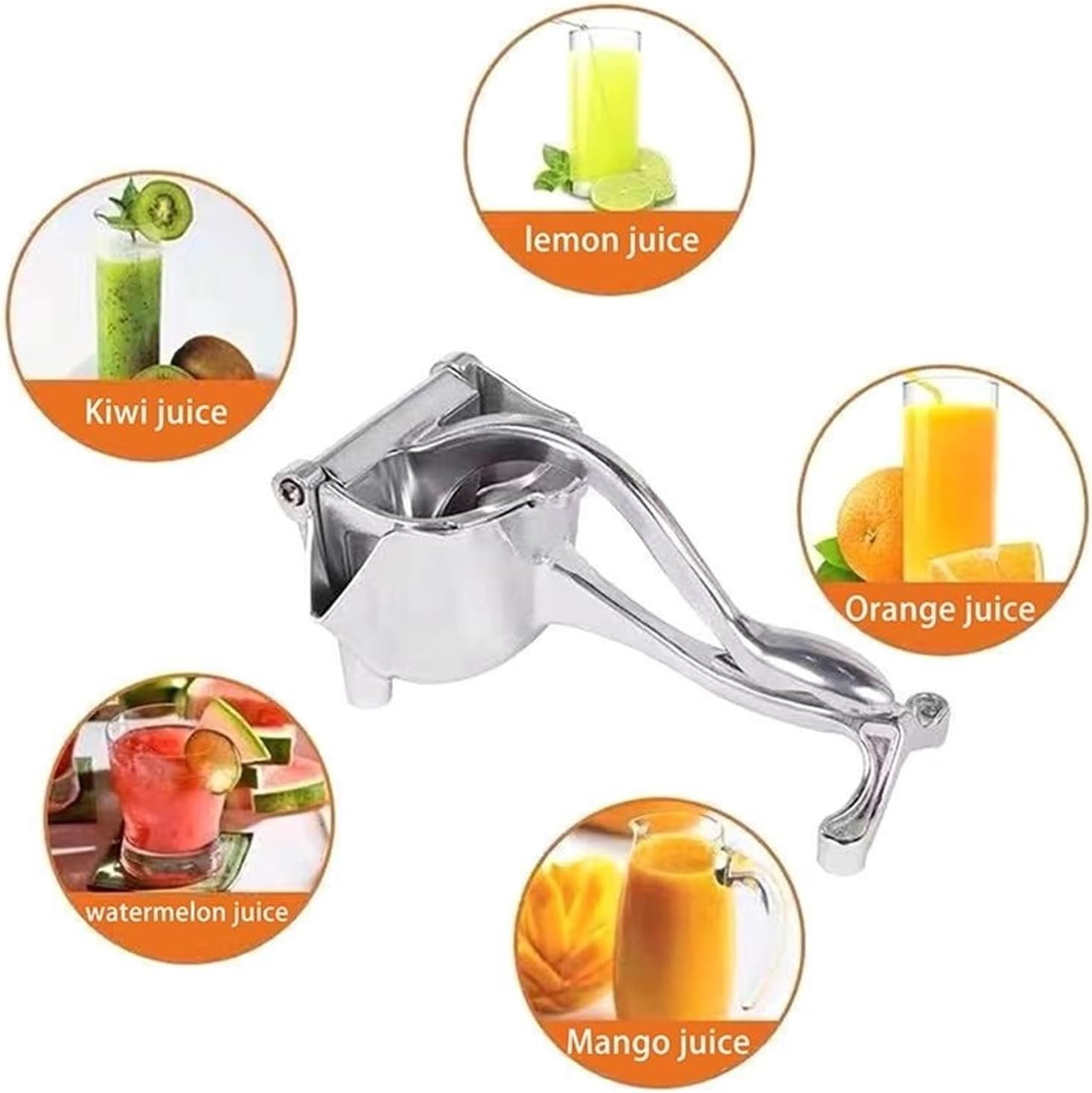 Manual Juicer Hand Press 1PC Hand Press Juicer Metal Lemon Squeezer Orange Pomegranate Lime Manual Citrus Fruit Juice Maker Tool