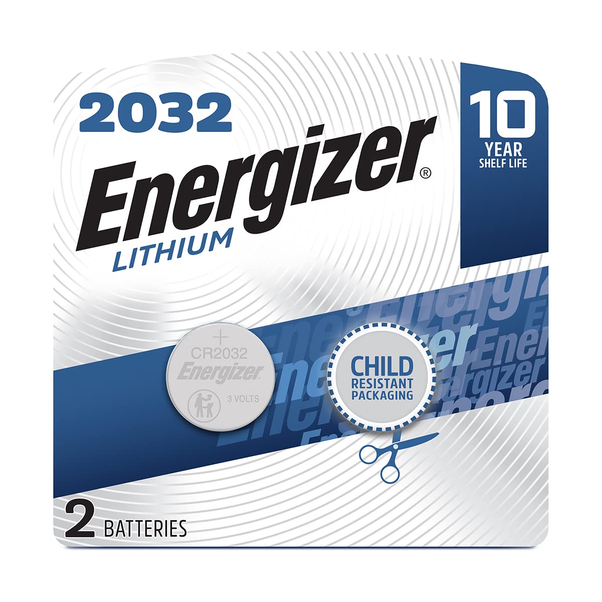 Energizer Watch/Electronic Battery (2032), 3 Volt, 2 ct