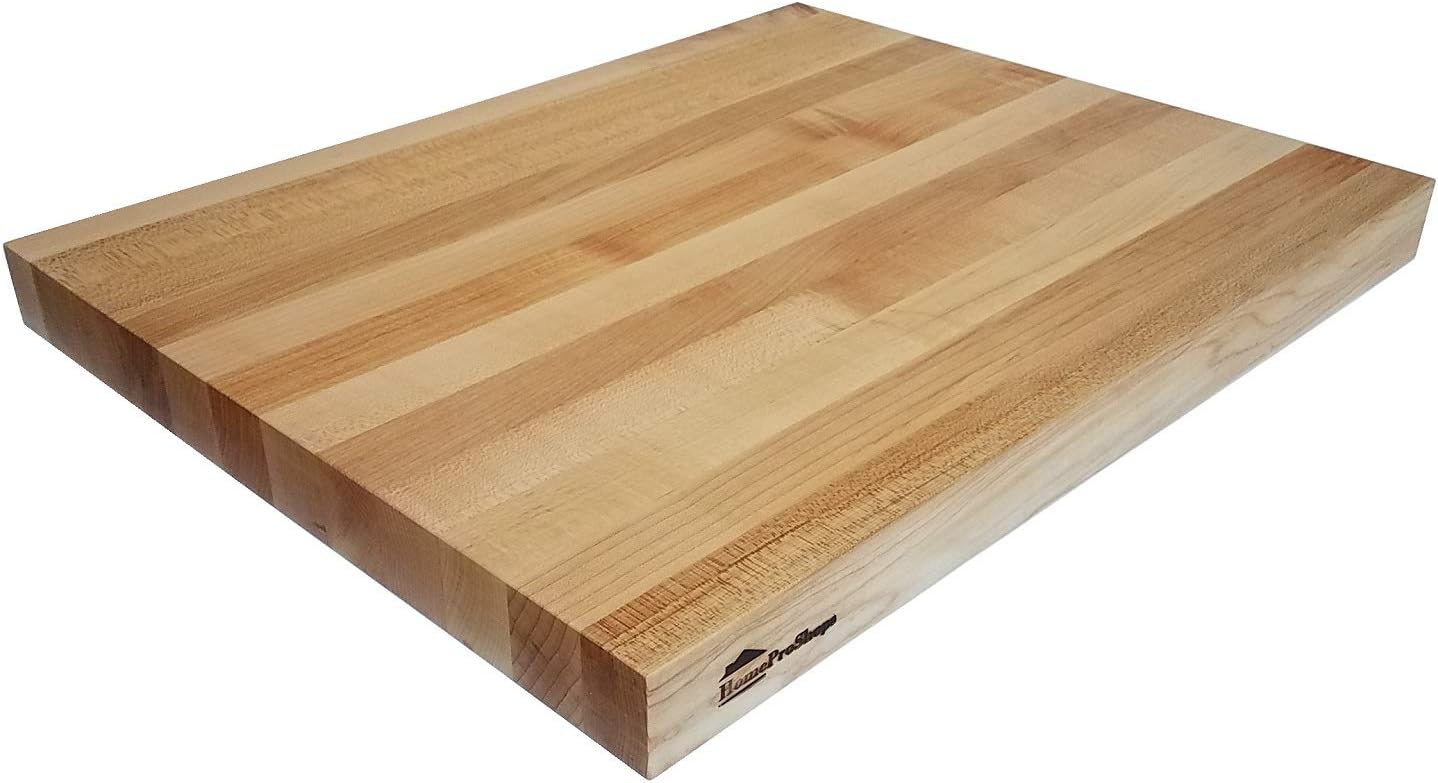 Wood Shelf Platform ONLY - 1-1/2" x 15" x 19 - For Revashelf RAS-ML-HDCR Heavy Duty Mixer Lift - Maple Butcher Block - Trimmable