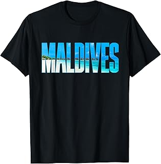 Maldives T Shirt Souvenir For Couple Or Family Summer Vacay T-Shirt