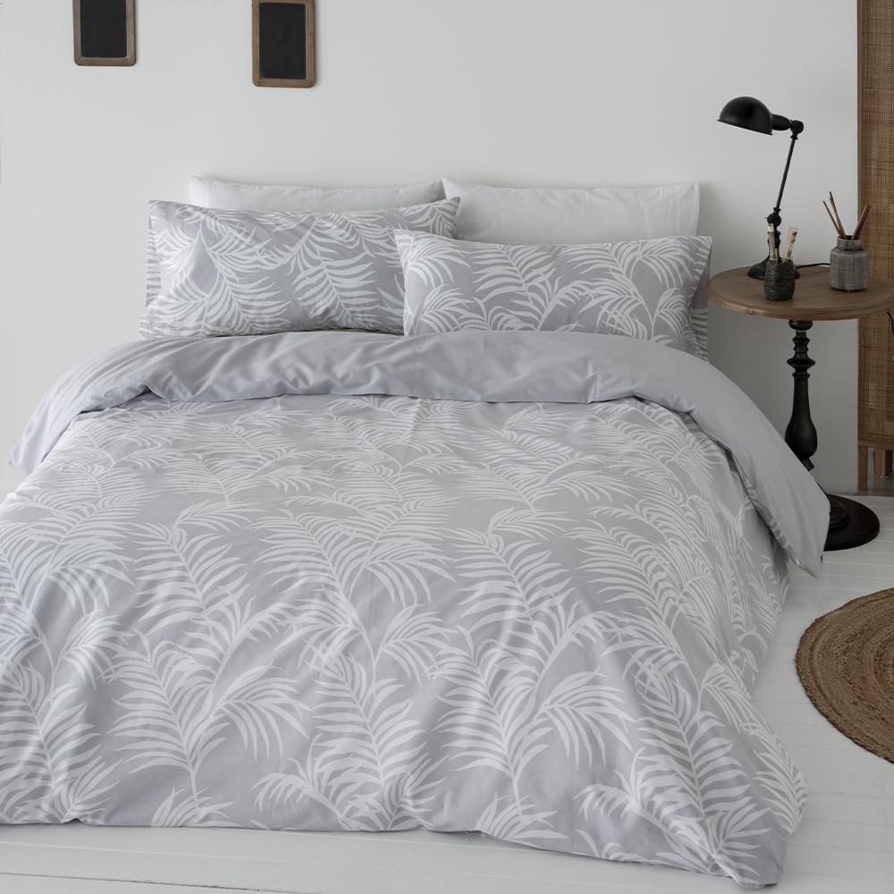 Funda nordica ALGODÓN ORGANICO ORIO Gris Cama de 150 x 190/200. Funda edredón nórdico 240x220 + 2 Fundas de Almohada + sábana Bajera Ajustable 150x190 / 200 ALGODÓN ORGÁNICO. Certificado Gots