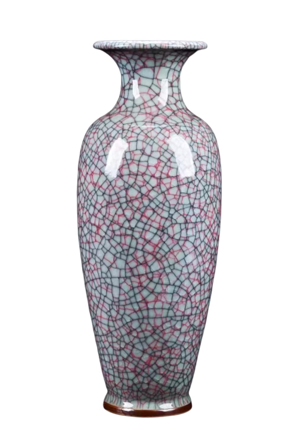 SnamicE Ceramic vase,Vintage vase, Chinese Ceramic vase,Chinese Ceramic vase Chinese vase Porcelain Flower vase Chinese Antique Ceramic vases Traditional Decorative Vase-F:high52C,C:high52cm