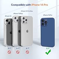 Vista 233 de Miracase Funda diseñada para iPhone 13 Pro Max con protector de pantalla, [forro de microfibra suave antiarañazos], funda protectora de silicona