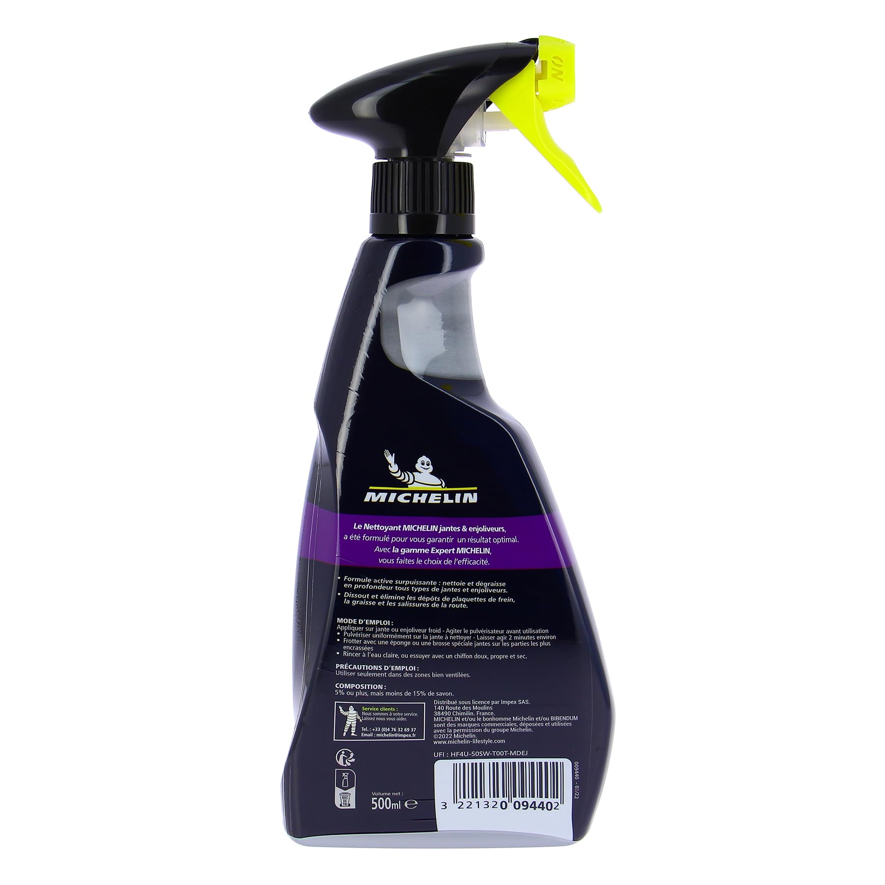 Michelin 009440 Detergente per cerchione 500 ml